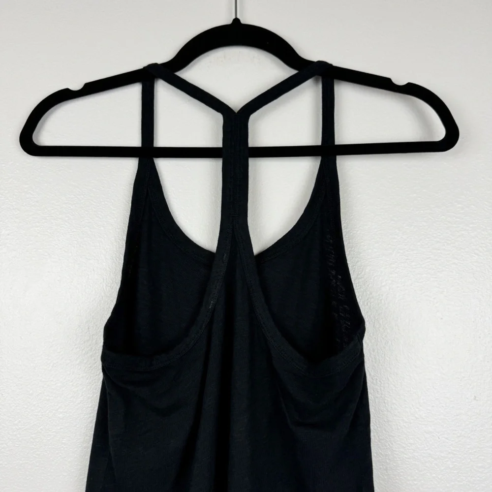 J. Crew Relaxed Lightweight Quick Dry Slub Cotton Tank Dress Black Size XS NWT